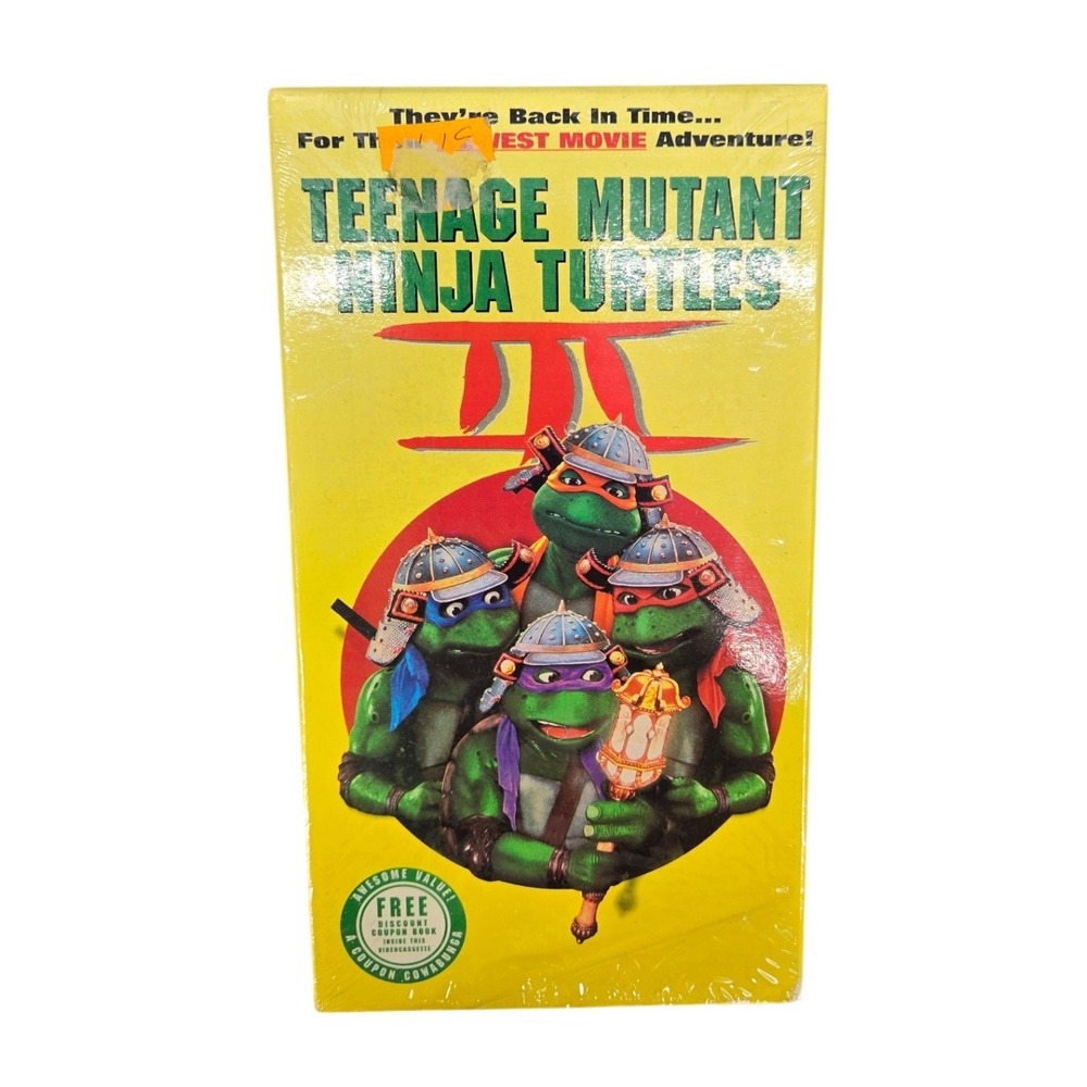 Teenage Mutant Ninja Turtles III 3 VHS 1993 Factory Sealed TMNT New Line Video